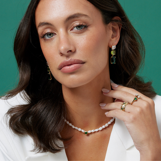 Emerald Drop Earrings