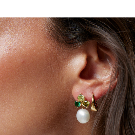 Victoria Emerald and Pearl Drops