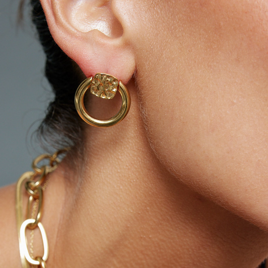 Melody Hoops 24K Gold Plate