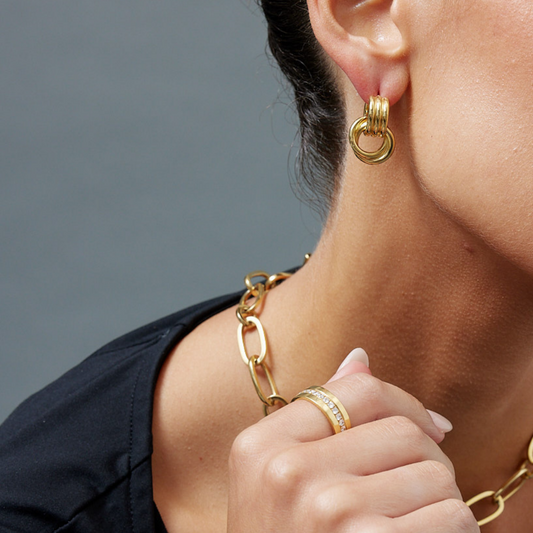 Runway Eternity Ring 24K Gold Plate - PRE-ORDER