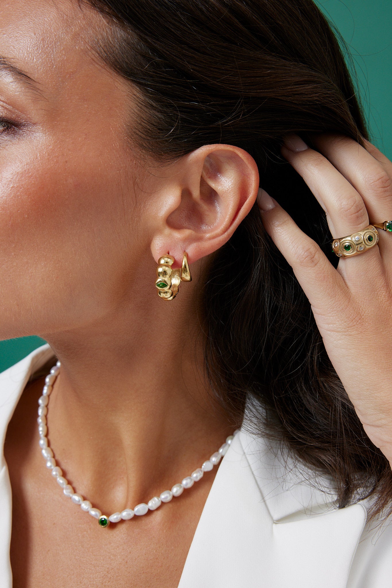 Mika Earrings 24K Gold Plate