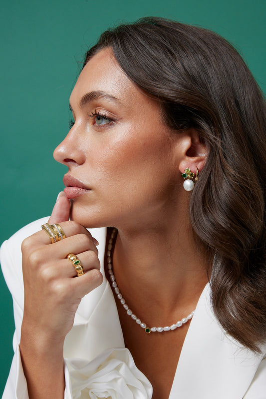 Mika Ring 24K Gold Plate