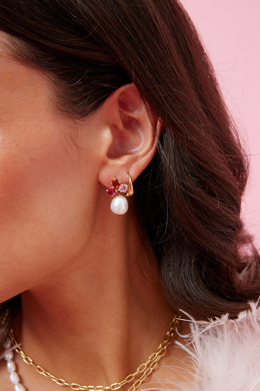 Victoria Ruby and Pearl Drops