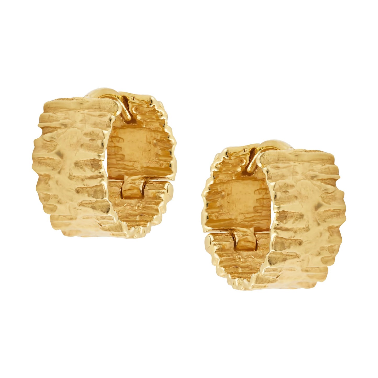 Wattle Hoop Earrings - Gold or Silver