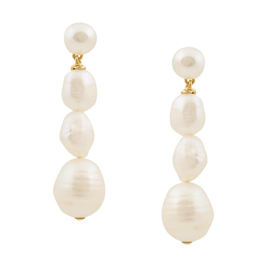 Mila Drop Pearl Earrings