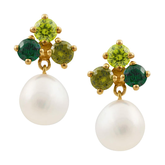 Victoria Emerald and Pearl Drops