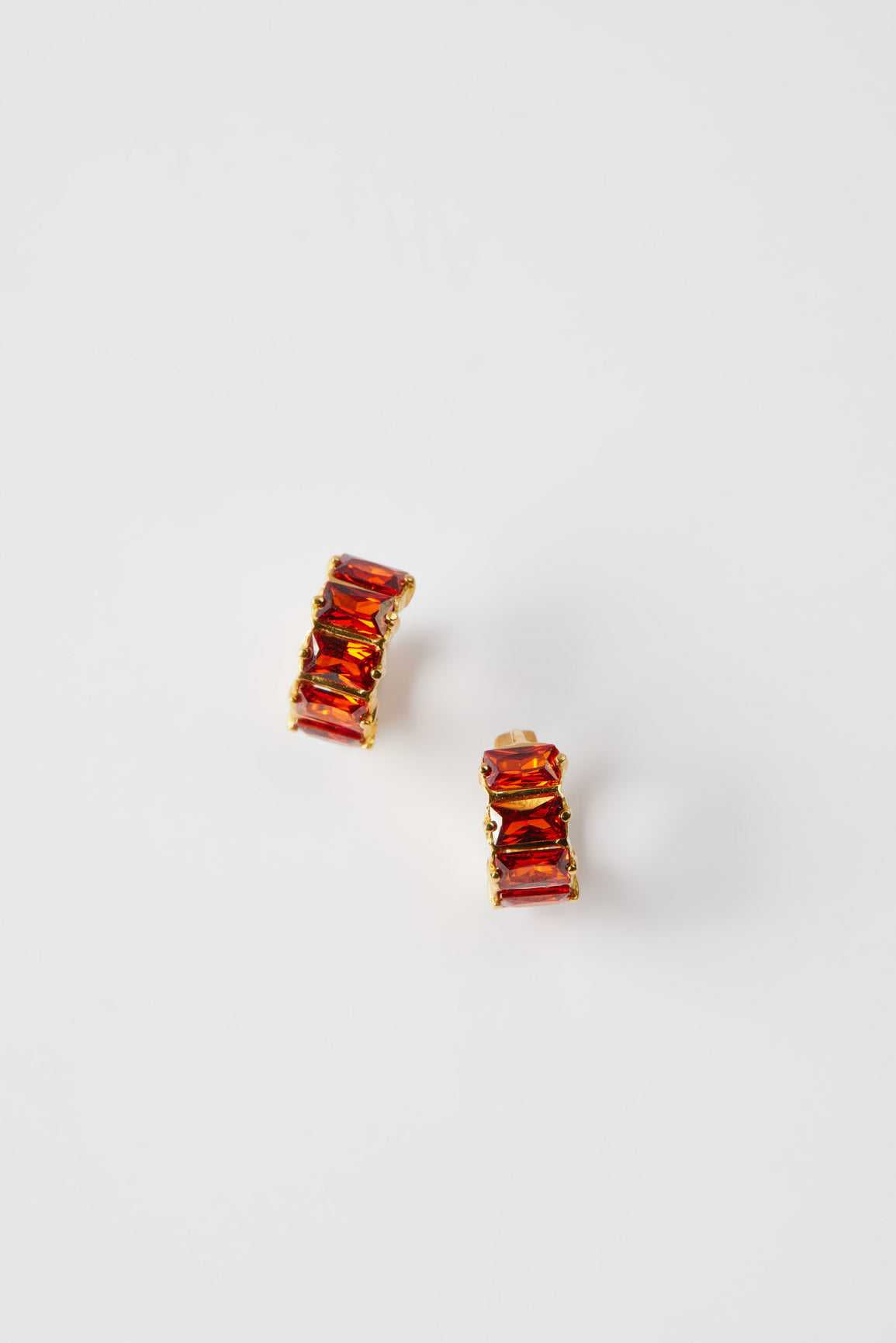 Birthstone Baguette Earrings