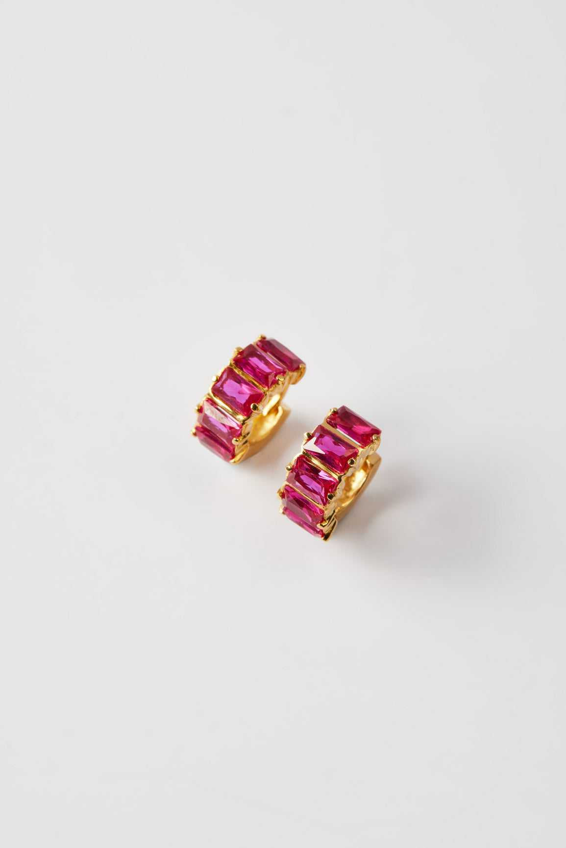 Birthstone Baguette Earrings