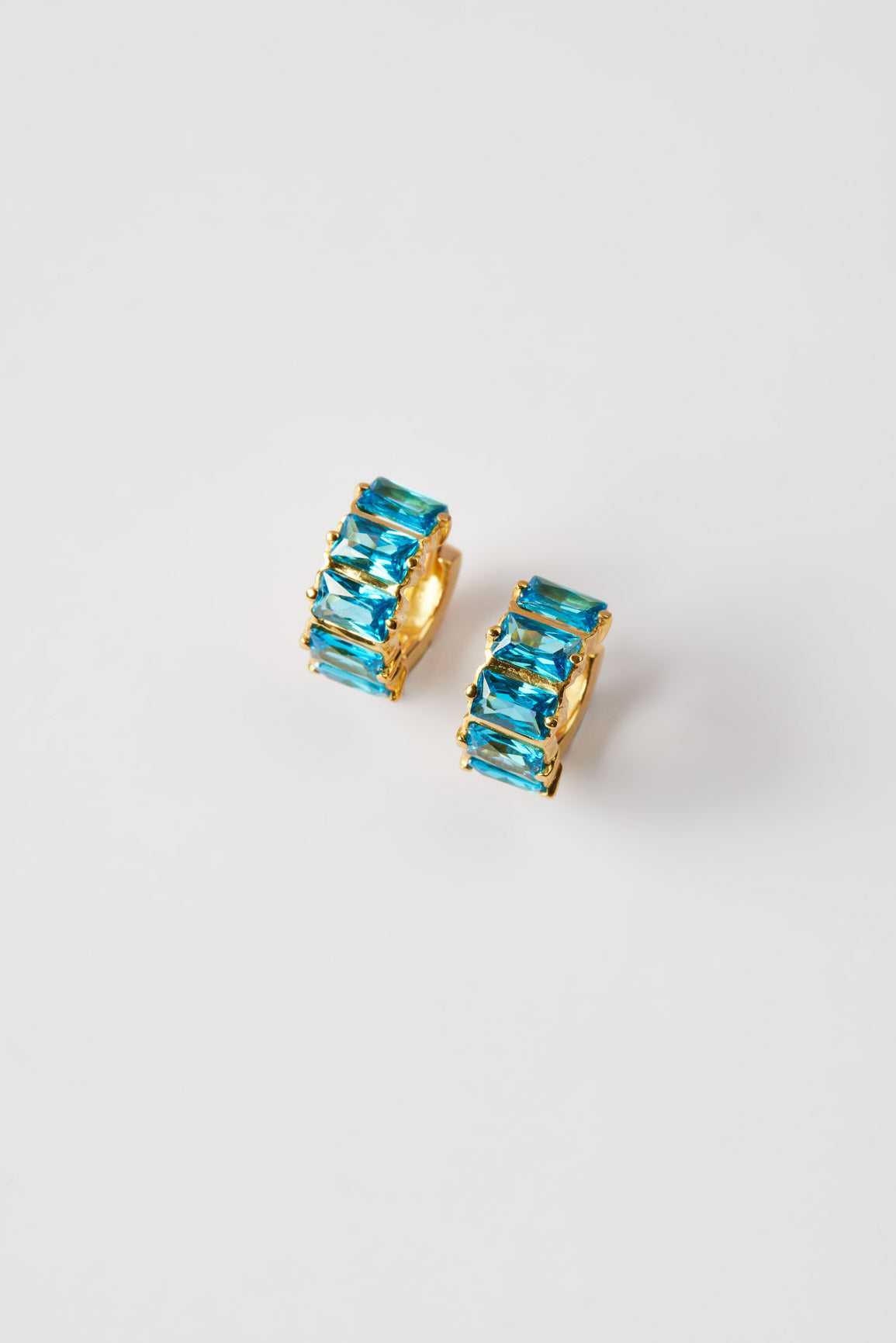 Birthstone Baguette Earrings