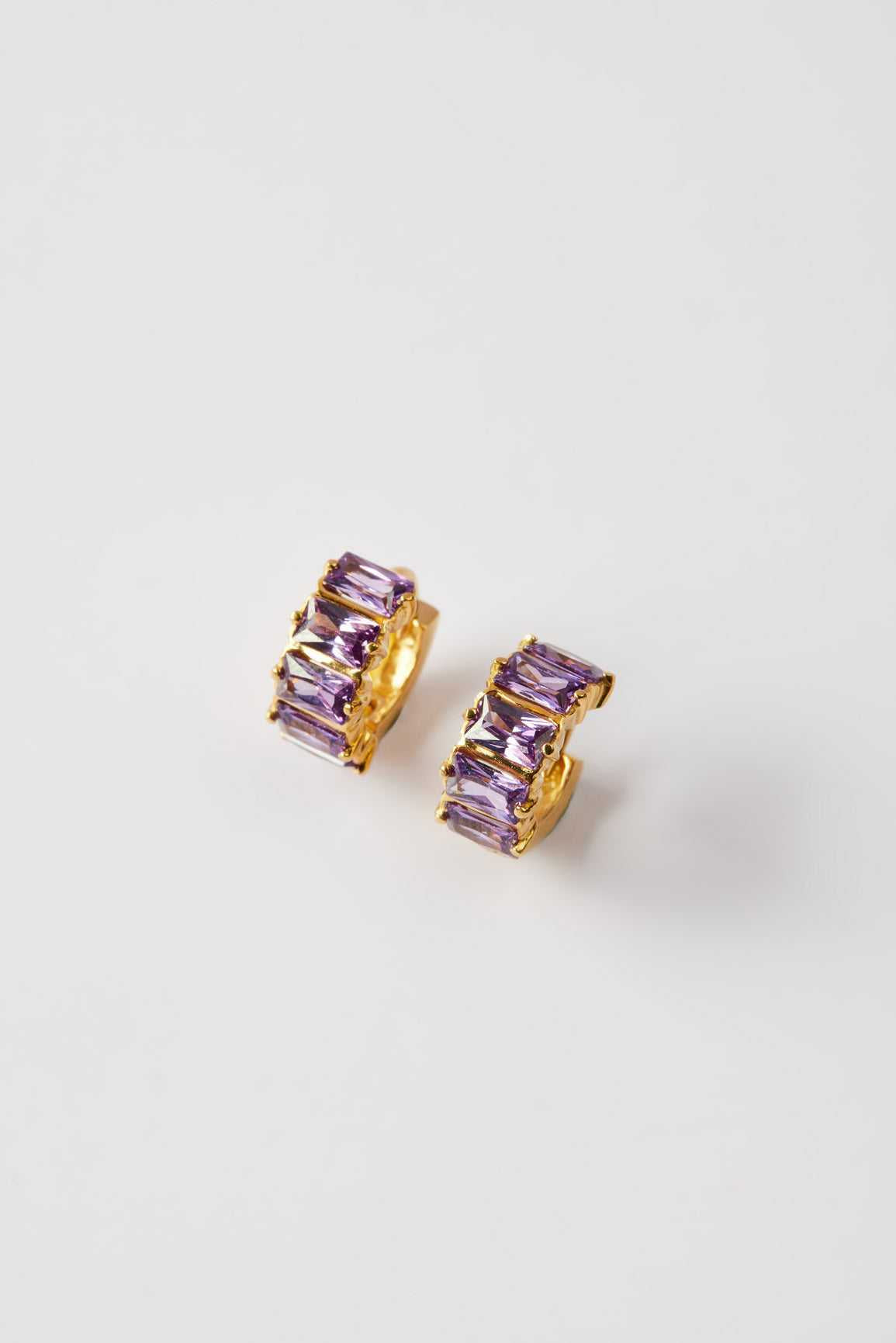 Birthstone Baguette Earrings